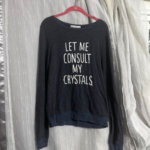 Brand new Wildfox, 2019 rare consult my crystals, baggy beach jumper